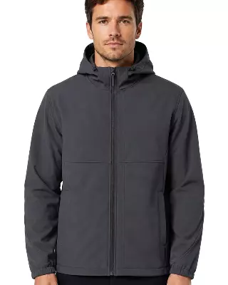 Men's Hooded Softshell Jacket #K04 — Charcoal / S-M-L-XL-2XL