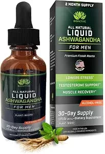 BIOACTIVE Liquid Ashwagandha Supplement Drops [Expo 12/29] - 25 Count