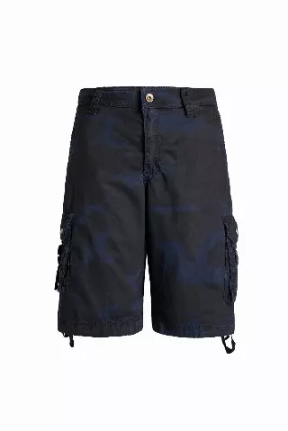 Men's Twill Cargo Shorts - CAMO- Style #MP412- Open Stock available- $10.90/ Unit OPEN STOCK MINIMUM 24 PCS — 30-38 (WHOLESALE) / Navy Camo