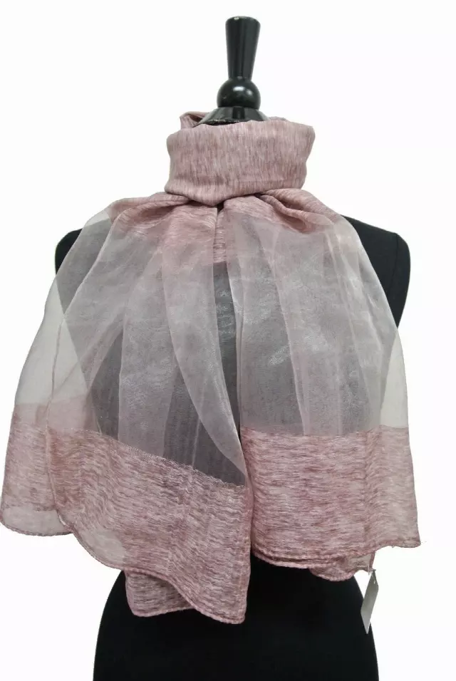 SH101 Sheer Solid Color Spring Scarf — Rubber Pink