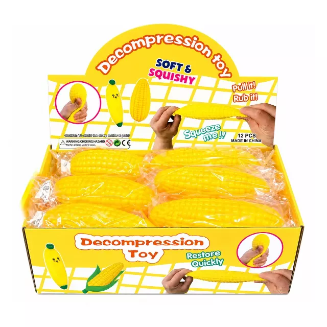 Corn Squishy Stress Toy – Soft Sensory Novelty Squeeze Toy
