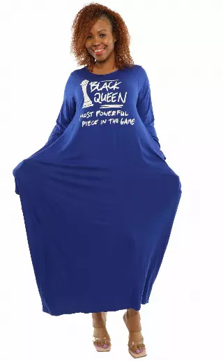 22122 ON SALE!! Black Queen!! Maxi Dress - One Size (6-PCS PRE-PACK) ($12.00 Each)
