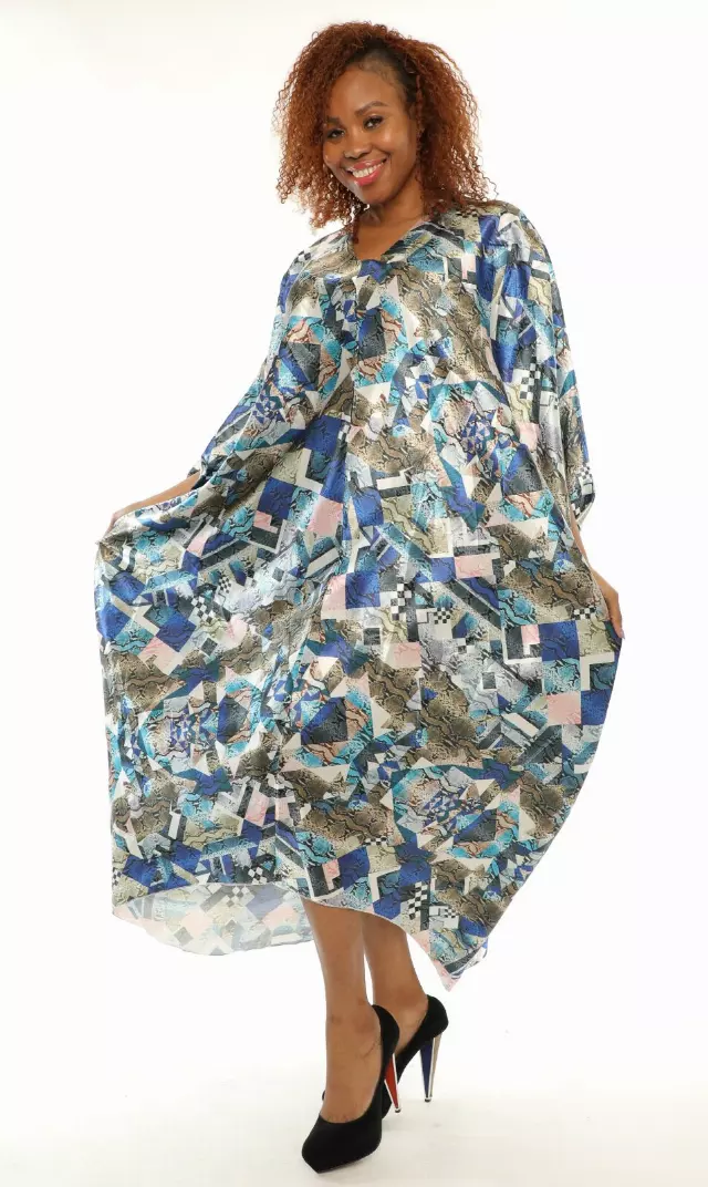 22097 - Satin Hi-Lo Kaftan - (3 Pcs Pre pack) - $20 Each