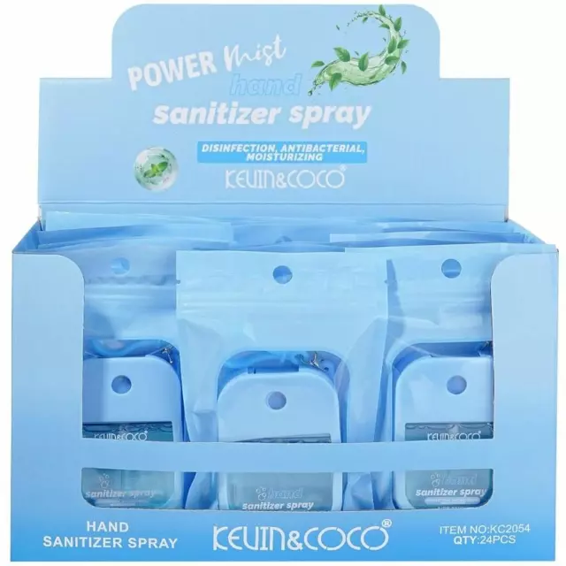 Kevin & Coco Hand Sanitizer Spray Fresh Air - Wholesale Display 24 Units (KC2054)