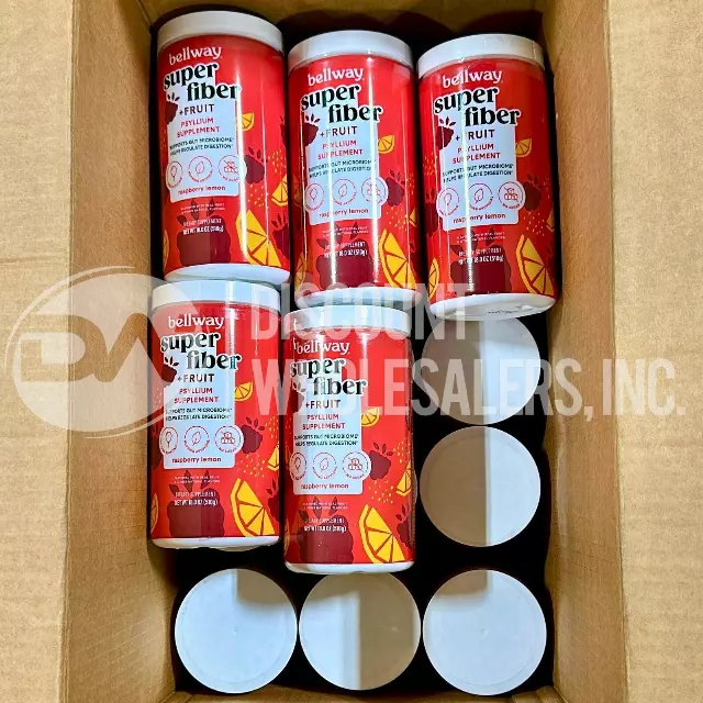 Bellway Super Fiber + Fruit Psyllium Husk Raspberry Lemon · 60 · 18 Oz