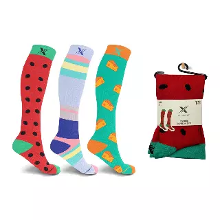 Fun And Expressive Compression Socks - 3 ASST STYLES — Large/XL