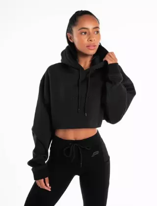 #7W-YU1039 Women’s Crop Hooded Sweatshirt – $3.50 each (24 Pieces)