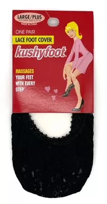 #6-KF-7332 ‘Kushyfoot’ Lace Liner Socks – $.20 per pair (72 Pairs)