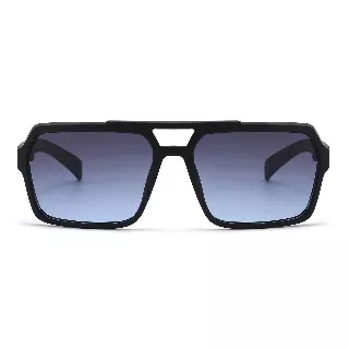 Retro Bold Flat-Top Sunglasses with Double Bar Bridge SK11138