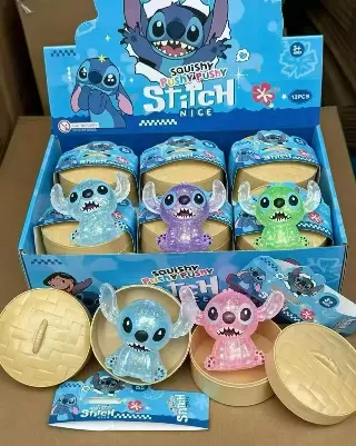Stitch Squishy Pushy Pushy Toy – 12-Pack Display Box — 12 PC DISPLAY