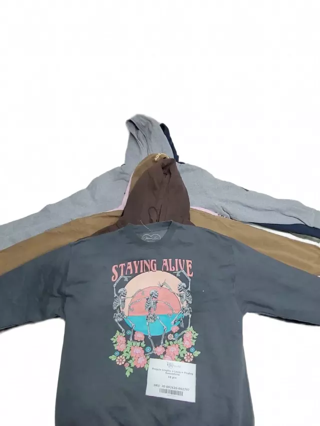 Recycle Graphic + Levis + Playboy Sweatshirts 18 pcs