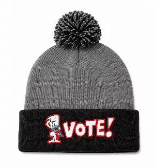 SCHOOL HOUSE ROCK VOTE BEANIE GREY/BLACK