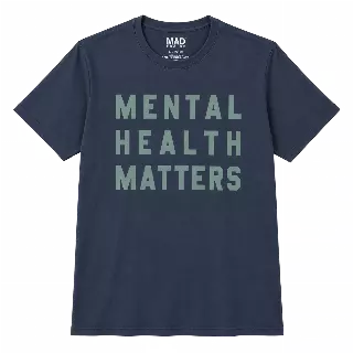 MENTAL HEALTH MATTERS T-SHIRT CHARCAOL