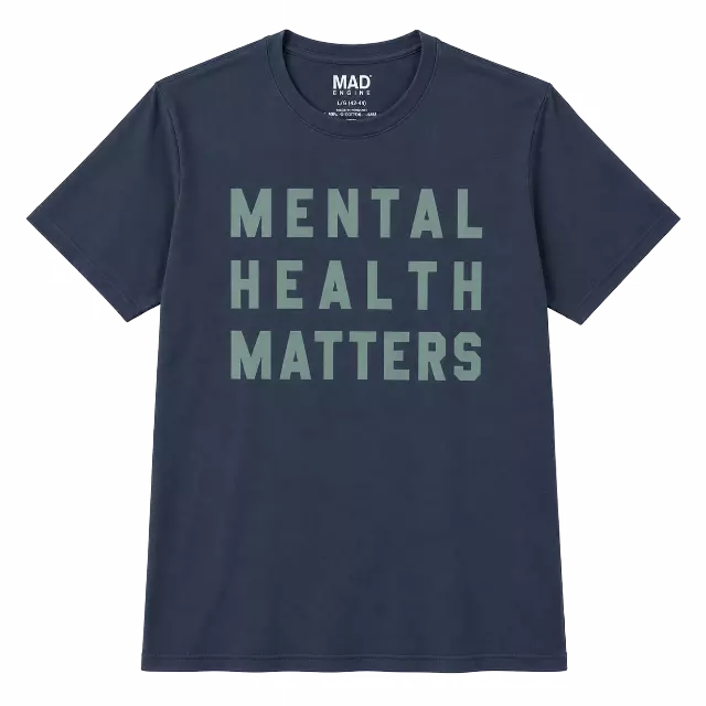 MENTAL HEALTH MATTERS T-SHIRT CHARCAOL