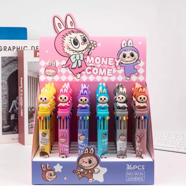 🖊️ LULALA 6-Ink Color Pens – Vibrant, Viral, and Ready to Write — 36 PC DISPLAY