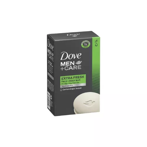 Dove Soap Extra Fresh for Men 3.75 oz Pack of 6 / Case Pack 12