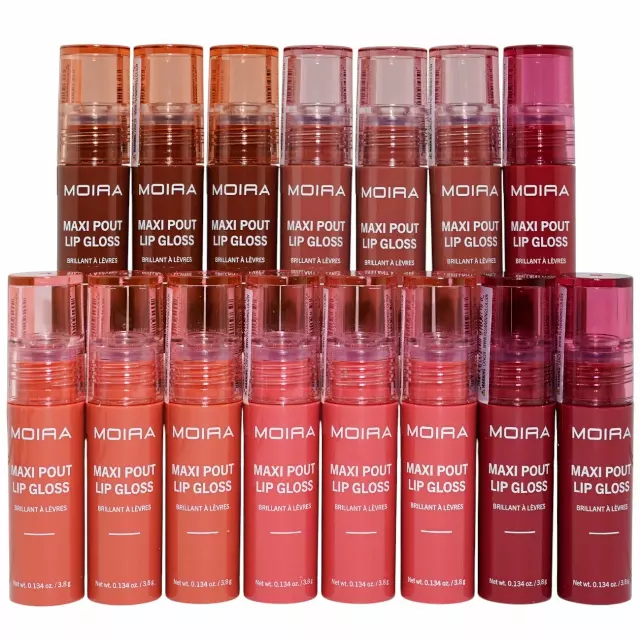 Moira Beauty Maxi Pout Lip Gloss Assorted - Wholesale 15 Units (MPLG008-012)