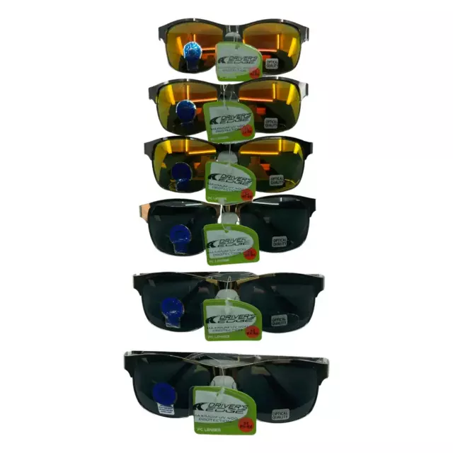 Sunglasses Drivers Edge Assortment - 6 Pieces Per Pack 53129