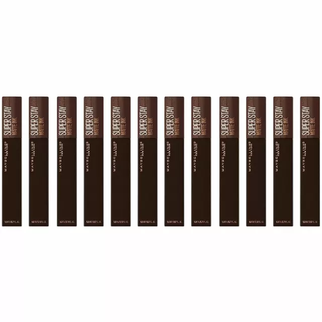 Maybelline Superstay Matte Ink Liquid Lipcolor #180 Espresso Enthusiast - Wholesale 12 Units (MAYINK280)