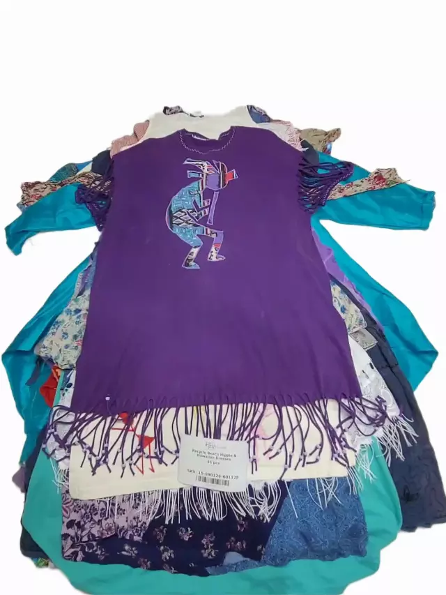 Recycle Beach Hippie & Hawaiian Dresses 41 pcs