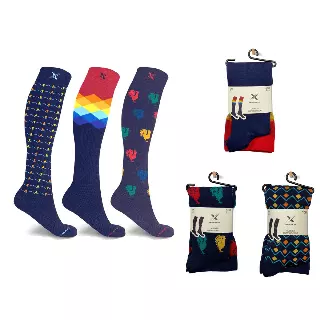 Men's Knee-High Compression Socks Collection - 3 ASST STYLES — Large/XL · SKU EF-3RAGCS-L