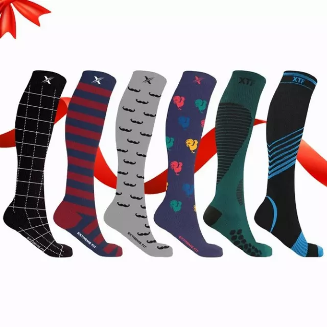 MEN'S PAIN RELIEF SOCKS - 6 PAIRS PACKED TOGETHER — Large/XL · SKU EF-6FANCS-L