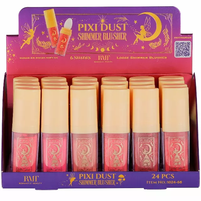 Romantic Beauty Pixi Dust Shimer Blusher - Wholesale Display 24 Units (1024-66)